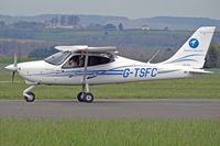 G-TSFC @ EGFF - P-2008JC, Stapleford Flight Centre Stapleford Aerdrome based, taxxing in. - by Derek Flewin