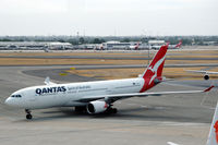 VH-EBN @ YPPH - Airbus A330-202 of Qantas taxying towards its gate at Perth airport, Western Australia - by Van Propeller