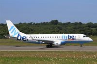 G-FBJE @ LFRB - Embraer ERJ-175STD, Take off run rwy 07R, Brest-Bretagne airport (LFRB-BES) - by Yves-Q