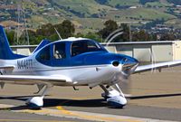 N448TT @ KRHV - Locally-based 2008 Cirrus SR22 Turbo taxing out for a VFR departure to Petaluma Muni at Reid Hillview Airport, San Jose, CA. - by Chris Leipelt