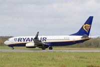 EI-DLV @ LFRB - Boeing 737-8AS, Taxiing to holding point rwy 07R, Brest-Bretagne airport (LFRB-BES) - by Yves-Q