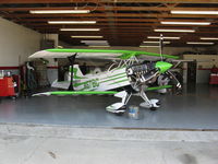 N57BC @ SZP - Locally-based 2001 Aviat Pitts S-2C in hangar @ Santa Paula Airport (Ventura County), CA - by Steve Nation