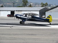 N9YV @ SZP - 1971 Piper PA-18-150 taking off @ Santa Paula Airport (Ventura County), CA - by Steve Nation