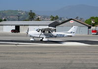 N1281Q @ SZP - 2006 Cessna 172S Skyhawk rolling for take-off @ Santa Paula Airport (Ventura County), CA - by Steve Nation