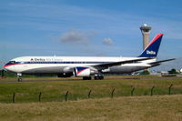 N1603 @ LFPG - Boeing 767-332ER [29695] (Delta Air Lines) Paris-Charles De Gaulle~F 18/06/2003 - by Ray Barber