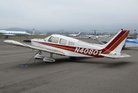 N40801 @ KSBA - Locally-based 1973 Piper PA-28-235 @ Santa Barbara Municipal Airport, CA - by Steve Nation