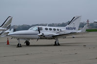 N805PR @ KSBA - 1985 Cessna 414A with winglets visiting @ Santa Barbara Municipal Airport, CA - by Steve Nation