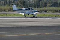 N599DS @ SZP - Locally-based 1967 Beech E33A Bonanza rolling out on return to Santa Paula Airport, CA - by Steve Nation