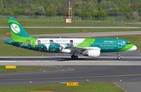 EI-DEO @ EDDL - Aer Lingus A320 promoting their national rugby team - by FerryPNL