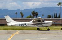 N3151E @ KRHV - Locally-based 1978 Cessna 172N landing runway 31R at Reid Hillview Airport, San Jose, CA. - by Chris Leipelt