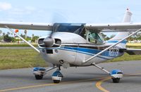 N20791 @ KRHV - Locally-based 1972 Cessna 182P taxing out for an IFR departure at Reid Hillview Airport, San Jose, CA. I don't remember exactly where it was going but I believe it was either KSNS or somewhere in So-Cal. - by Chris Leipelt