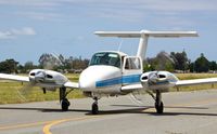 N3724H @ KRHV - Locally-based 1982 Beechcraft Duchess taxing out for a VFR departure at Reid Hillview Airport, San Jose, CA. - by Chris Leipelt