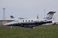 M-ARIE @ EGJB - Rolling out after landing at Guernsey - by alanh