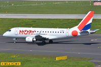 F-HBXI @ EDDL - Hop ERJ175 taxiing to its stand. - by FerryPNL