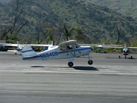 N6940B @ SZP - 1956 Piper PA-22 TRI-PACER, Lycoming O-320 150 Hp, landing Rwy 22 - by Doug Robertson