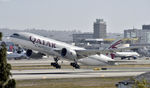 A7-BFE @ KLAX - Departing LAX on 25L - by Todd Royer