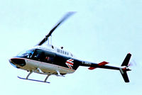 G-AWGU @ EGKB - Agusta Bell AB.206B Jet Ranger II [8044] Biggin Hill~G 14/09/1974. From a slide. - by Ray Barber