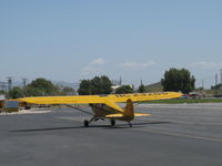 N23266 @ SZP - 1939 Piper J3C-65 CUB, Continental A&C65 65 Hp, taxi to Rwy 22 - by Doug Robertson