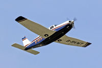 G-BKMT @ EGFF - Saratoga SP, Swansea based, previously N8000Z, seen in the overhead following an ILS approach, en-route RTB.