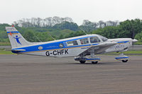 G-CHFK @ EGFH - Cherokee Six, British Disabled Flying Association Blackbushe based, previously N5277T, seen taxxing out. - by Derek Flewin