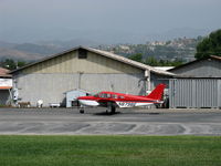 N8798E @ SZP - 1976 Piper PA-28R-200 ARROW II, Lycoming O&VO-360 200 Hp, taxi to Rwy 04 - by Doug Robertson