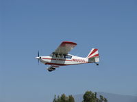 N1603G @ SZP - 1968 Champion 7ECA CITABRIA, Lycoming O-235 115 Hp, on final Rwy 22, dual instruction flight - by Doug Robertson