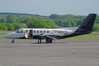 G-IBZA @ EGFH - Citation II, Flexflight Biggin Hill based, previously N6763C, PT-OMB, N550PF, G-OTIS, OY-VIS, SE-RHP, seen parked up after dropping off passengers. - by Derek Flewin