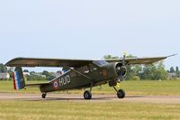 F-GHUO @ LFOT - Max Holste MH-1521C-1 Broussard, Taxiing to parking area, Tours-St Symphorien Air Base 705 (LFOT-TUF) Open day 2015 - by Yves-Q