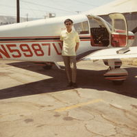 N5987U @ TOA - I was going for my instrument rating in this aircraft in summer of 1970.
This photo was taken at Torrance Airport, in southern California. My desire to become an airline pilot, has never materialized, but stayed in  Aerospace , for the next 45 years. - by Fujiwo Taira
