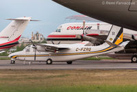 C-FZRQ @ CYXJ - Parked for the night fighting forest fires. New livery since last photographed - by Remi Farvacque