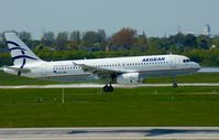 SX-DGK @ EDDL - Aegean Airlines, is here landing at Düsseldorf Int'l(EDDL) - by A. Gendorf