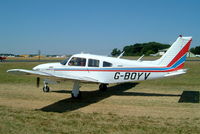G-BOYV @ EGBP - Piper PA-28R-201T Turbo Cherokee Arrow III [28R-7703014] Kemble~G 13/07/2003 - by Ray Barber