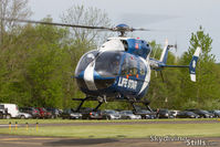 N145HH @ 7B9 - Life Star arriving at an emergency drill at Ellington, CT - by Dave G