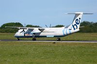 G-FLBB @ LFRB - De Havilland Canada DHC-8-402Q Dash 8, Take off run rwy 25L, Brest-Bretagne Airport (LFRB-BES) - by Yves-Q