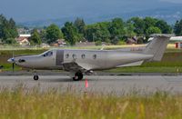 LX-JFJ @ LSGG - Jetfly Aviation PC12 about to depart. - by FerryPNL