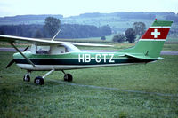HB-CTZ @ LSPN - R/Cessna F.150J [0512] Triengen~HB 11/09/1981. From a slide. - by Ray Barber