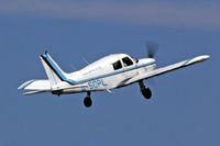 G-SCPL @ EGFF - Cherokee, Aeros, seen departing runway 12 for circuits.