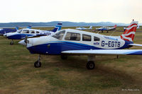 G-EGTB @ EGPN - Parked up at Dundee EGPN with other PA-28's of Tayside Aviation. - by Clive Pattle