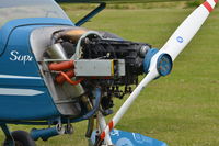 G-ERMO @ X3CX - Close up of the HEWLAND AE75-D engine. - by Graham Reeve