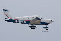 G-EHLX @ EGJB - Landing in Guernsey - by alanh