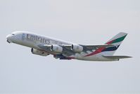 A6-EDI @ LFPG - Airbus A380-861, Take off rwy 08L, Roissy Charles De Gaulle airport (LFPG-CDG) - by Yves-Q