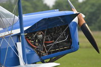 G-ADKK @ EGSV - Close up of the  DE HAVILLAND GIPSY MAJOR 1F engine. - by Graham Reeve