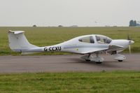 G-CCXU @ EGSH - Leaving Norwich. - by keithnewsome