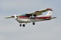 G-CBME @ EGFH - Visiting Reims/Cessna Skyhawk. - by Roger Winser
