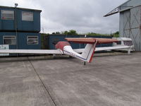 G-BLUV @ EGSX - only glider spotted today - by magnaman