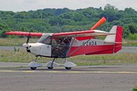 G-ZADA @ EGFH - Skyranger 912S(1), Middle Stoke, Isle Of Grain Kent based, seen taxxing in after landing on runway 28. - by Derek Flewin