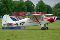 G-AOIY @ EGDV - Auster J/5V-160 Autocar [3199] Hullavington~G 21/05/2005 - by Ray Barber