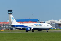 YR-BAQ @ EGGW - YR-BAQ  Blue Air at Luton 6.6.16 - by GTF4J2M