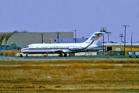 N1306T @ KLGB - McDonnell Douglas DC-9-15 [47061] (Texas International Airlines) Long Beach~N 26/10/1981. From a slide. - by Ray Barber