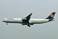 D-AIGV @ EDDF - Airbus A340-313X [325] (Lufthansa) Frankfurt~D 10/09/2005 - by Ray Barber